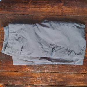 Child's unisex hiking pants summer weight with adjustable/convertible legs.